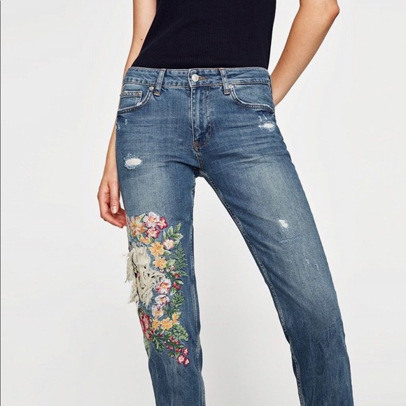 Rare l ZARA Hipster l Sz 4 l Ankle Mommy Jeans - Picture 14 of 16